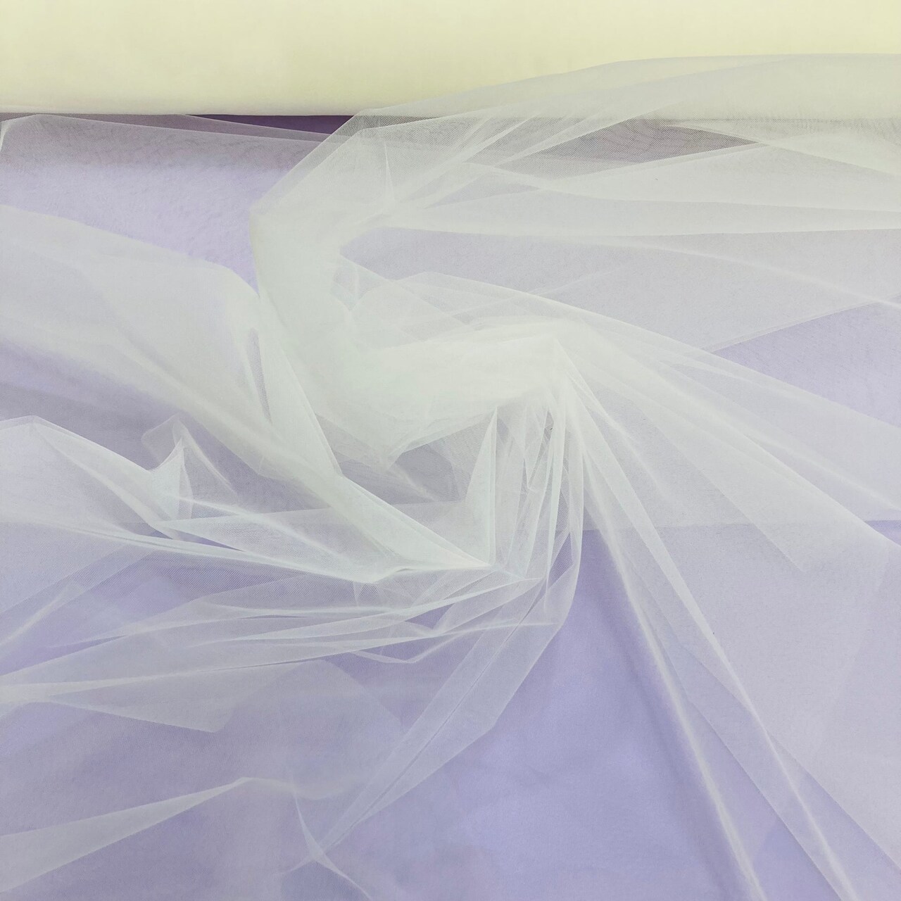 1 Yard Tulle/Net Bridal Veil Mesh Fabric 120" Wide, 100% Nylon Extra-Wide Soft Tulle for Wedding Veils, Gowns & Special Occasion Wear